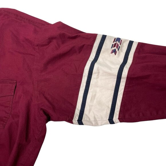 VTG 90s Wrangler Western Striped Color Block Red White Blue Mens XXL Cowboy - Picture 4 of 8